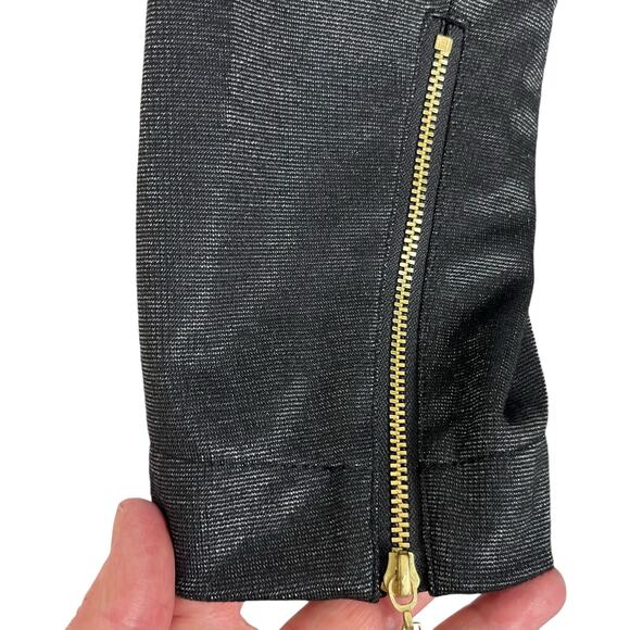 SERENA Williams Women's Sz 1XL Black Shimmery Party Blazer Zipper Cuff - Picture 6 of 11